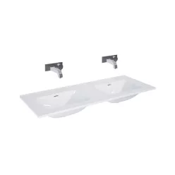   Mosdó, AREZZO design SKAPPA 120 cm-es dupla mosdó CSAPLYUK NÉLKÜL