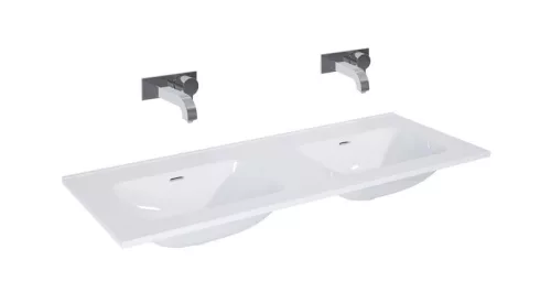 Mosdó, AREZZO design SKAPPA 120 cm-es dupla mosdó CSAPLYUK NÉLKÜL