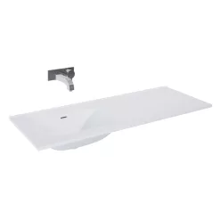   Mosdó, AREZZO design SKAPPA 120 cm-es mosdó (60+60) balos CSAPLYUK NÉLKÜL