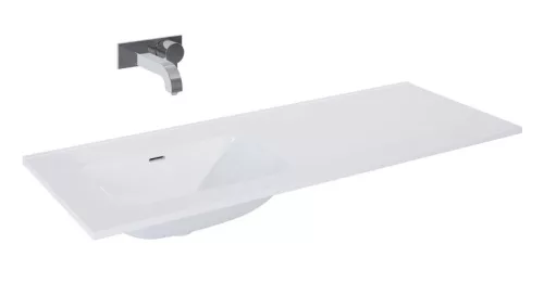 Mosdó, AREZZO design SKAPPA 120 cm-es mosdó (60+60) balos CSAPLYUK NÉLKÜL