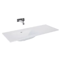   Mosdó, AREZZO design SKAPPA 120 cm-es mosdó (80+40) balos CSAPLYUK NÉLKÜL
