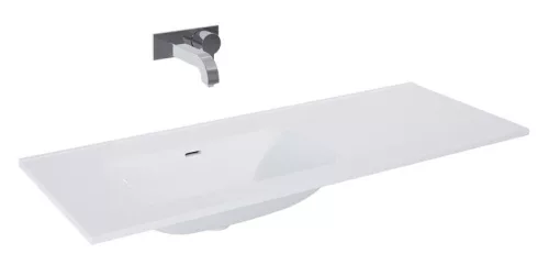 Mosdó, AREZZO design SKAPPA 120 cm-es mosdó (80+40) balos CSAPLYUK NÉLKÜL