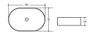 Mosdó, AREZZO design Tulsa 55x34,5 mosdótál AR-005