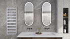 Radiátor, AREZZO design CUBE WHITE törölközőszárító radiátor