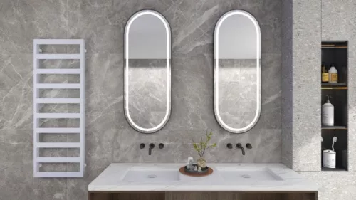 Radiátor, AREZZO design CUBE WHITE törölközőszárító radiátor