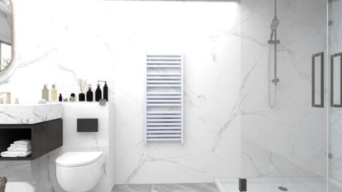 Radiátor, AREZZO design DUO WHITE 1200X500 törölközőszárítós radiátor AR-DU12050W