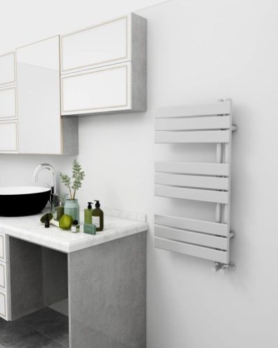 Rdiátor, AREZZO design HORIZONT WHITE 900X500 törölközőszárítós radiátor AR-HW9050