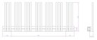Radiátor, AREZZO design LINEAR WHITE 1200x500 törölközőszárító radiátor AR-LR12050W