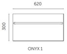 Radiátor, AREZZO design ONYX 1  WHITE  elektromos törölközőszárító radiátor