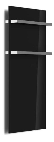 Radiátor, AREZZO design ONYX 2  BLACK elektromos törölközőszárító radiátor