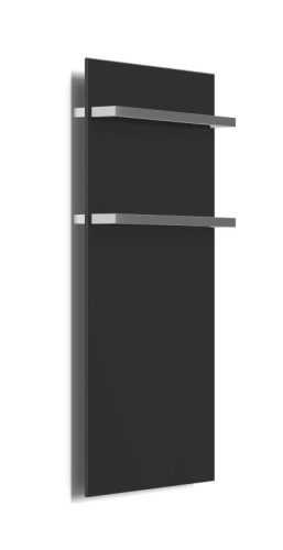 Radiátor, AREZZO design ONYX 2  BLACK MATT elektromos törölközőszárító radiátor