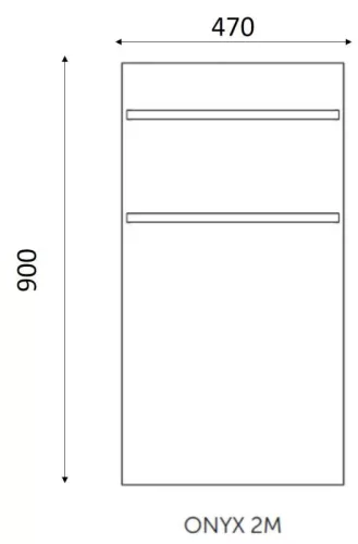 Radiátor, AREZZO design ONYX 2 WHITE MATT elektromos törölközőszárító radiátor