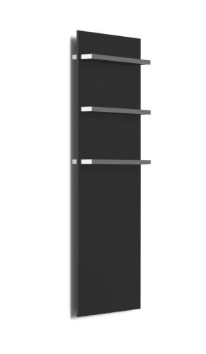 Radiátor, AREZZO design ONYX 3 BLACK MATT elektromos törölközőszárító radiátor