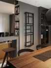 Radiátor, AREZZO design ROCKWALL BLACK törölközőszárító radiátor AR-RO11050B