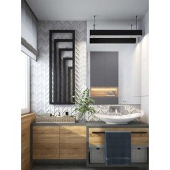 Radiátor, AREZZO design SIGNO radiátor fekete AR-SGF15050