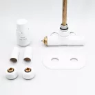 Radiátor szelep, AREZZO design SPEARPEX/UNICO radiátor szelep fehér, bal AR-SPEARPEX-W-L