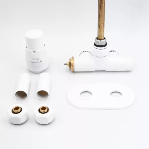 Radiátor szelep, AREZZO design SPEARPEX/UNICO radiátor szelep fehér, bal AR-SPEARPEX-W-L