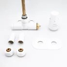 Radiátor szelep, AREZZO design SPEARPEX/UNICO radiátor szelep fehér, jobb AR-SPEARPEX-W-R