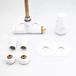   Radiátor szelep, AREZZO design SPEARPEX/UNICO radiátor szelep fehér, jobb AR-SPEARPEX-W-R