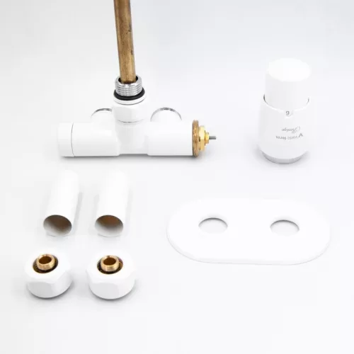 Radiátor szelep, AREZZO design SPEARPEX/UNICO radiátor szelep fehér, jobb AR-SPEARPEX-W-R