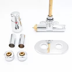   Radiátor szelep, AREZZO design SPEARPEX/UNICO radiátor szelep króm, bal AR-SPEARPEX-CR-L