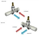 Radiátor szelep, AREZZO design SPEARPEX/UNICO radiátor szelep króm, bal AR-SPEARPEX-CR-L