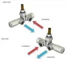 Radiátor szelep, AREZZO design SPEARPEX/UNICO radiátor szelep króm, bal AR-SPEARPEX-CR-L
