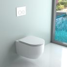WC, AREZZO design KANSAS Vortex Rimless függesztett wc