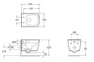WC, AREZZO design MONTANA Rimless függesztett wc AR-500R