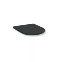   WC tető, AREZZO design ARIZONA Slim Soft Close lecsapódásgátlós WC tető FEKETE AR-ASCSLIMB