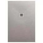 Zuhanytálca, AREZZO design SOLIDSoft zuhanytálca 100x80 cm, BETON, színazonos lefolyóval (2 doboz