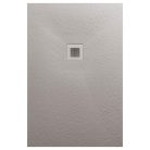 Zuhanytálca, AREZZO design SOLIDSoft zuhanytálca 120x70 cm, BETON, színazonos lefolyóval (2 doboz