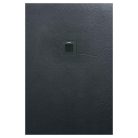 Zuhanytálca, AREZZO design SOLIDSoft zuhanytálca 120x90 cm, ANTRACIT, színazonos lefolyóval (2 do