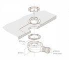 Zuhanytálca, AREZZO design SOLIDSoft zuhanytálca 120x90 cm, FEHÉR, színazonos lefolyóval (2 doboz