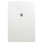 Zuhanytálca, AREZZO design SOLIDSoft zuhanytálca 140x70 cm, FEHÉR, színazonos lefolyóval (2 doboz