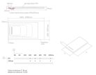 Zuhanytálca, AREZZO design SOLIDSoft zuhanytálca 160x90 cm, BETON, egyenes lefolyóval (2 doboz)