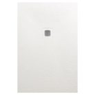 Zuhanytálca, AREZZO design SOLIDSoft zuhanytálca 160x90 cm, FEHÉR, színazonos lefolyóval (2 doboz