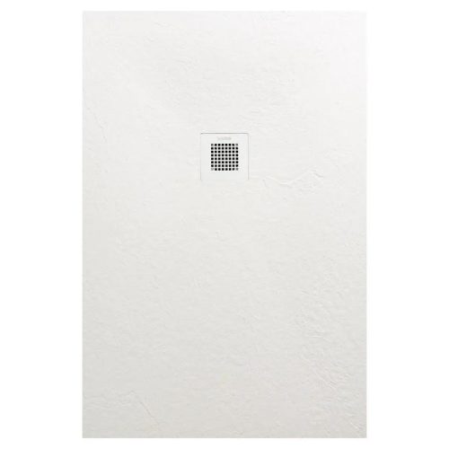 Zuhanytálca, AREZZO design SOLIDSoft zuhanytálca 160x90 cm, FEHÉR, színazonos lefolyóval (2 doboz