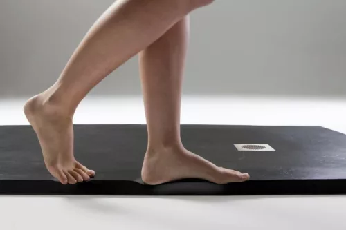 Zuhanytálca, AREZZO design SOLIDSoft zuhanytálca 160x90 cm, FEKETE, színazonos lefolyóval (2 dobo