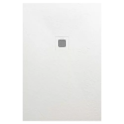 Zuhanytálca, AREZZO design SOLIDSoft zuhanytálca 170x70 cm, FEHÉR, színazonos lefolyóval (2 doboz