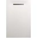 Zuhanytálca, AREZZO design SOLIDSoft zuhanytálca 206x100 cm, FEHÉR, egyenes lefolyóval (2 doboz)