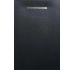   Zuhanytálca, AREZZO design SOLIDSoft zuhanytálca 206x90 cm, FEKETE, egyenes lefolyóval (2 doboz)