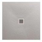 Zuhanytálca, AREZZO design SOLIDSoft zuhanytálca 80x80 cm, BETON, színazonos lefolyóval (2 doboz)