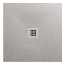   Zuhanytálca, AREZZO design SOLIDSoft zuhanytálca 80x80 cm, BETON, színazonos lefolyóval (2 doboz)