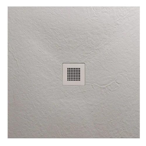 Zuhanytálca, AREZZO design SOLIDSoft zuhanytálca 80x80 cm, BETON, színazonos lefolyóval (2 doboz)