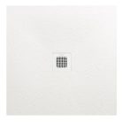 Zuhanytálca, AREZZO design SOLIDSoft zuhanytálca 80x80 cm, FEHÉR, színazonos lefolyóval (2 doboz)
