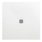 Zuhanytálca, AREZZO design SOLIDSoft zuhanytálca 80x80 cm, FEHÉR, színazonos lefolyóval (2 doboz)