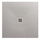 Zuhanytálca, AREZZO design SOLIDSoft zuhanytálca 90x90 cm, BETON, színazonos lefolyóval (2 doboz)