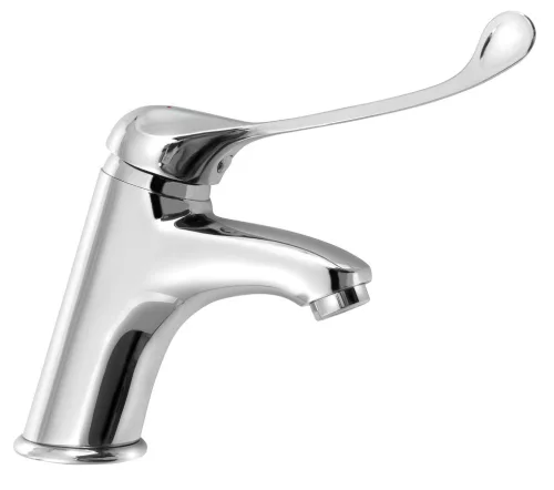 Mosdó csaptelep, Aqualine KASIOPEA mosdócsaptelep 1107-44, orvosi karral, króm