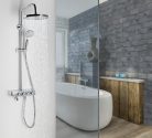 Zuhanyszett, Aqualine FARRAO zuhanyoszlop, króm SL450